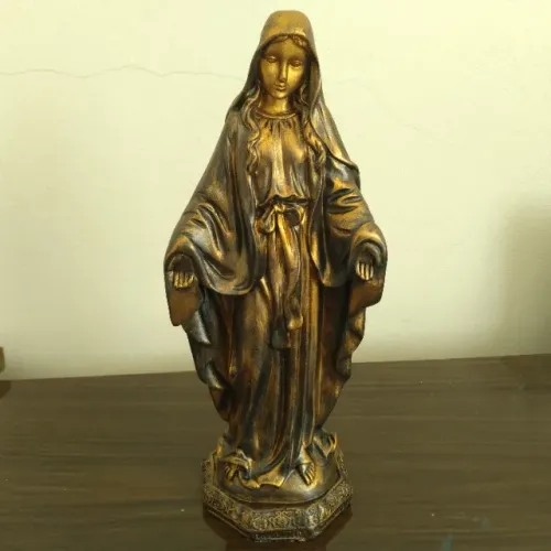 Arte Sacra: Nossa Senhora das Graças - Arte: Ouro Envelhecido