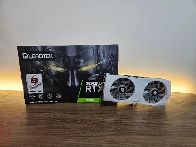 Placa de vídeo RTX 3060 Leadtek Branca 12GB - Usada em Excelente Estado!