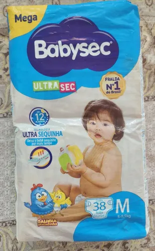 Fralda Babysec ultrasec M 38 unidades