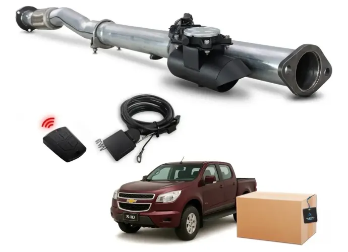 Kit Difusor Escape Elétrico S10 2.8 2012 até 2015 Diesel
