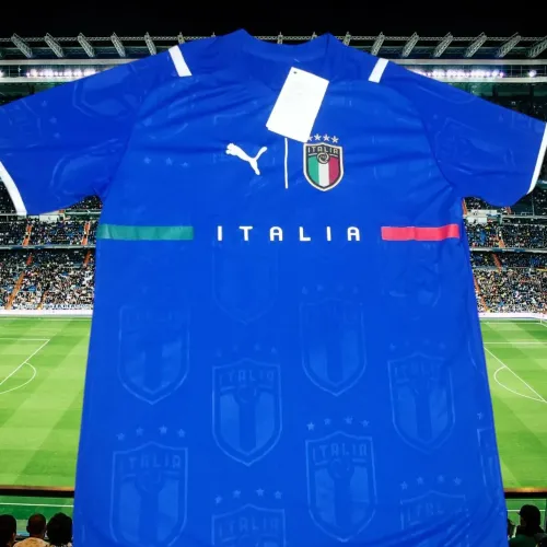 Camisa Seleção Itália Retrô Azul