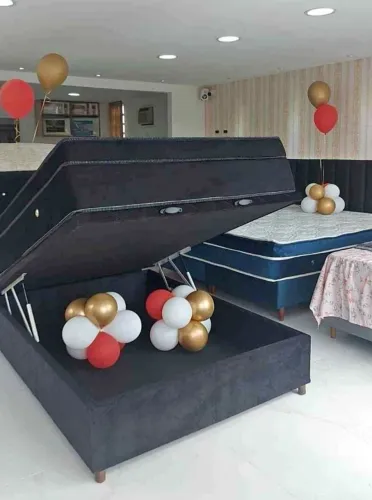 BASE BAU CASAL + COLCHÃO FRETE GRÁTIS 