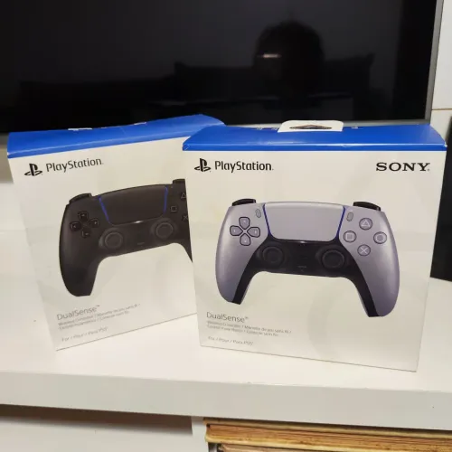 Controle Manete Dualsense PS5 Playstation 5 Novo preto/cinza