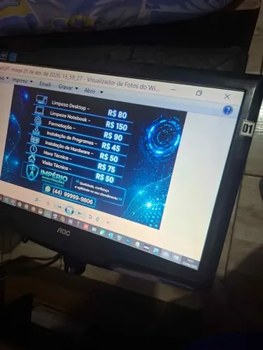 Monitor aoc lcd sem pé 