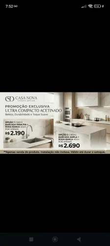 Bancadas e rodabanca ultracompacto