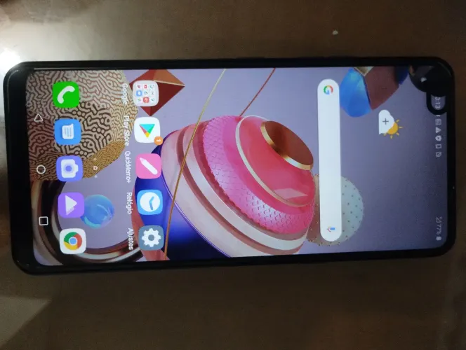 Smartphone LG K51s Tela 6,55'' 4g 3gb 64gb Ram Titânio Cor Cinza-escuro