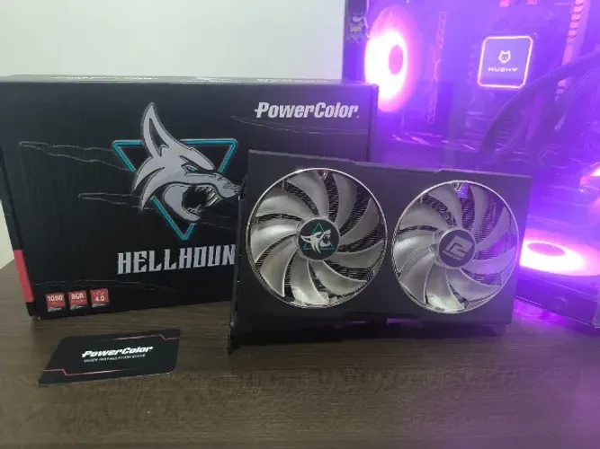 RX 6600 8GB HELLHOUND (ACEITO TROCA) POWERCOLOR DUAL PCIE 4.0