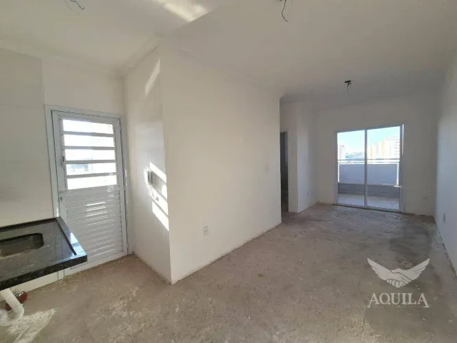 APARTAMENTO NOVO 58M² - 2 DORMITÓRIOS SENDO 1 SUÍTE - VARANDA - LAVANDERIA ISOLADA - EDIFÍ