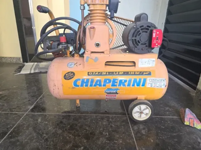 Compressor Chiaperini Cj 7.4 28 Litros Motor 1,5hp Bivolt