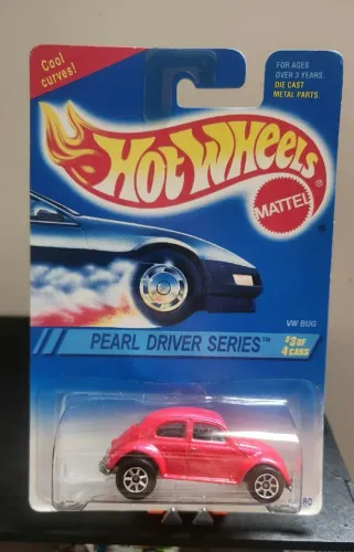 Hot Wheels VW Bug, Pearl Driver Series 3/4 [Pink] - Volkswagen Bug