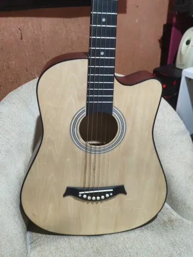 VIOLÃO FOLK DE AÇO ÓTIMO PARA ESTUDO E CHURRASCO EM FAMILIA