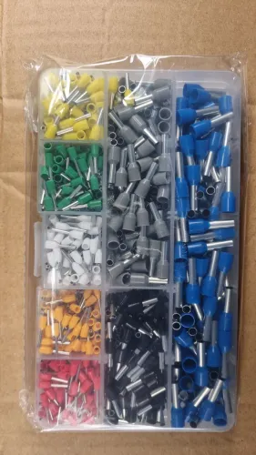 Terminal ilhos tubular 800 unidades para fios eletricos