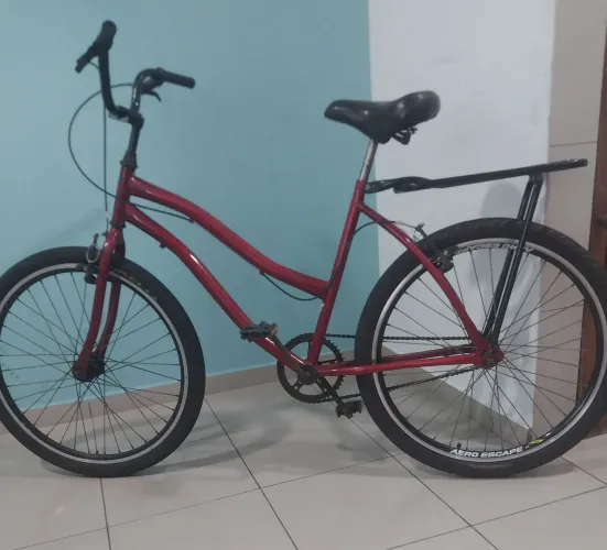 Bicicleta aro 26 vermelha