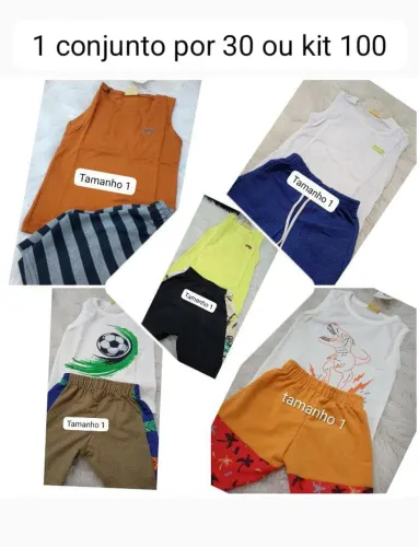 Kit 5 conjunto por 85 reais meu whatsapp * limpa estoque