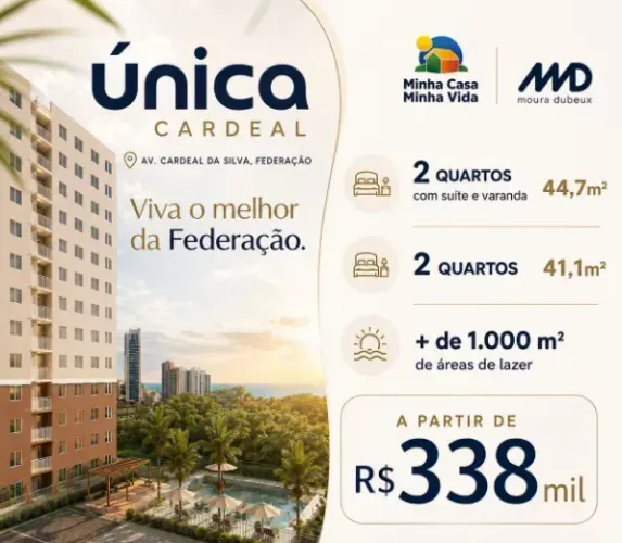 APARTAMENTO 41m² 2 QUARTOS VAGA ROTATIVA INFRA VENDA FEDERAÇÃO