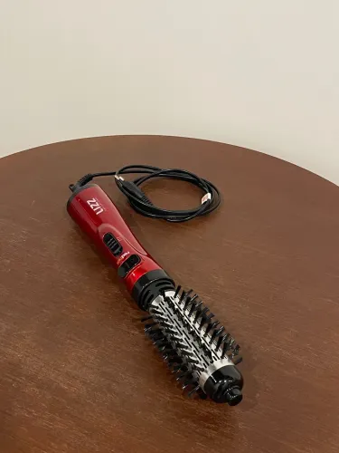 Escova Rotativa Lizz Red Hot 3 em 1 Bivolt - Vermelha