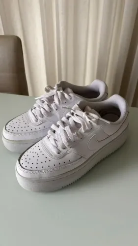 Vendo Tênis Nike Cour Vision Alto Feminino Branco Original