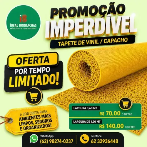 Tapete vinil capacho - Amarelo