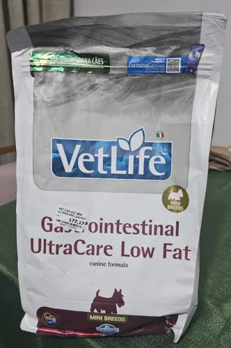 VENDO RAÇÃO VETLIFE GASTROINTESTINAL ULTRACARE LOW FAT MINI BREEDS