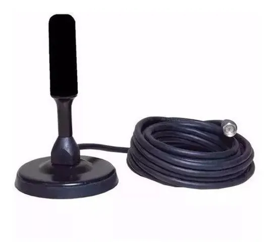 Antena Hd De Tv Digita Interno Externo 5m Cabo