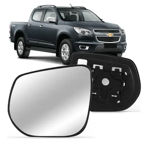 Lente Retrovisor Chevrolet S10 2012 - CD / CS - L Esquerdo - Lente C/ Placa - Metagal 