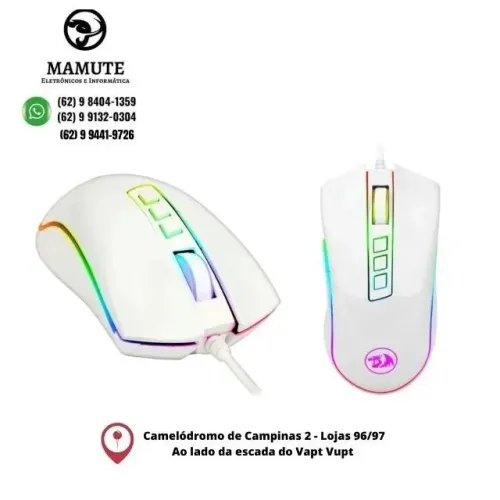 Mouse Gamer Redragon Cobra M711-w Branco