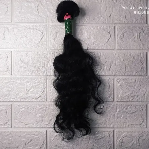 Cabelo Humano 40cm 66g 6,40 Preto,ondulado Regional Não Virgem