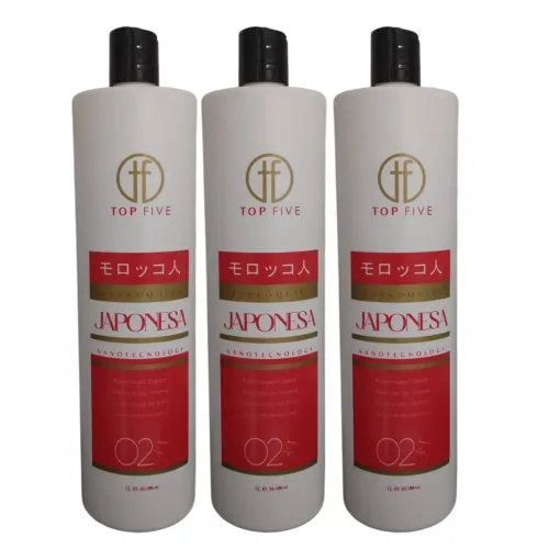 Kit 3x1 Litro - Alisamento Japonês Top Five 02