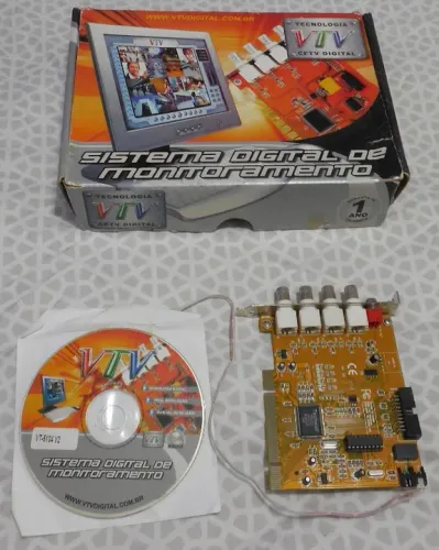 Cftv -Placa De Captura 4 Canais Vt 5104 V2 Vtv Pn: Vt5104