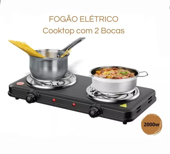 Fogão elétrico 2 bocas