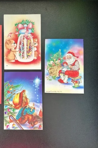 3 papéis de carta de Natal