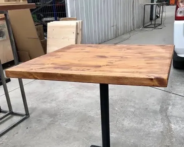TAMPO DE MADEIRA MACIÇA PARA MESA - 4 lugares