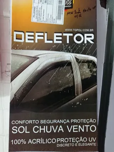 Calha de chuva TG-POLI p/New fiesta Hatch 4 portas ano 11/12 instalada