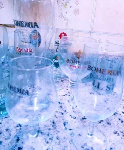 KIT Colecionador Bohemia 4 Taças/Copos Cervejaria/Escura/Confrataria/Weiss