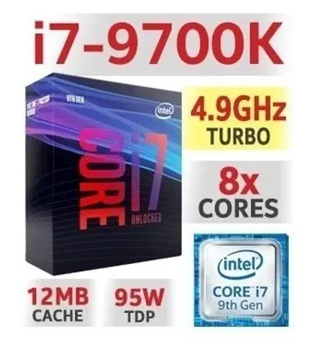 PC Monitor 240Hz i7-9700k SSD M2 T.R.O.C.O