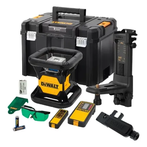 Nível a Laser Rotativo a Bateria 20V (não inclusa) Linhas Verdes 600 Metros com Maleta Plá