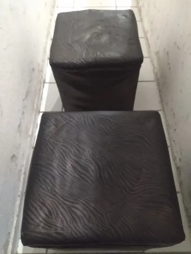 Banqueta estofada zebra