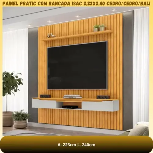 PAINEL PRATIC COM BANCADA ISAC 2,23X2,40
