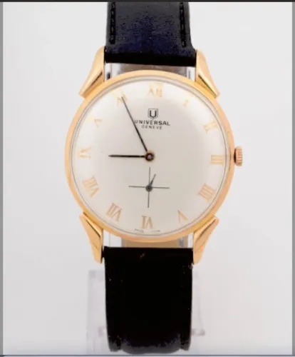 Relógio Universal Geneve em ouro maciço 18k corda manual