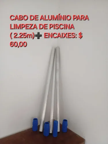 CABO DE ALUMÍNIO PARA LIMPEZA DE PISCINA