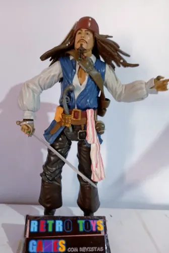 BONECO JACK SPARROW PIRATAS DO CARIBE JAKKS PACIFIC
