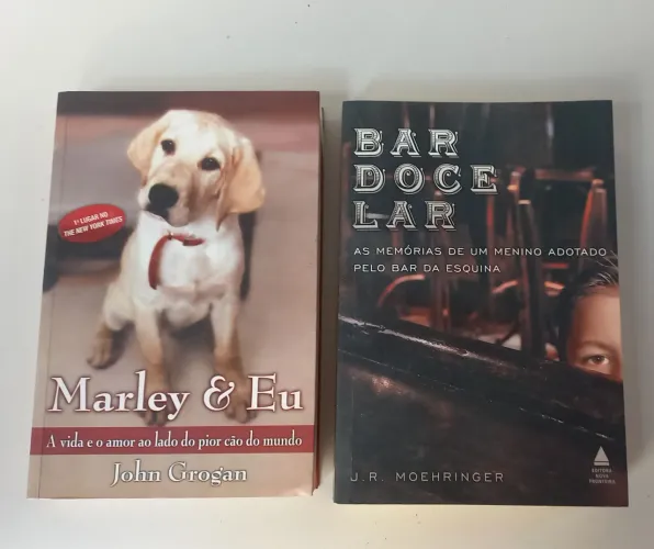 Dois livros emocionantes para quem ama histórias inspiradoras. Marley & Eu e Bar Doce Lar: