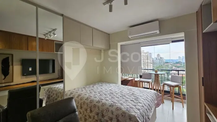 STUDIO MOBILIADO COM LAZER COMPLETO NO CAMPO BELO PARA LOCAÇÃO