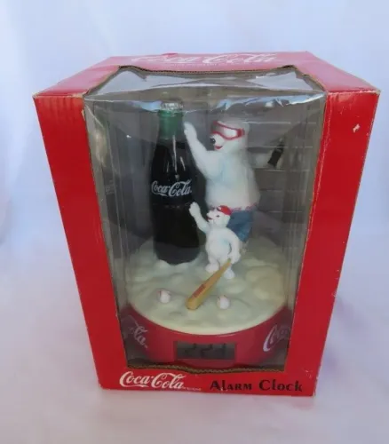 COCA-COLA - RELÓGIO DIGITAL (ALARME CLOCK), com as figuras de 02 (dois) URSOS POLARES 