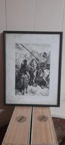Quadros com gravuras, precisam de limpeza 
