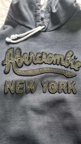Casaco Moletom Abercrombie & Fitch New York Cinza 2xl tamanho grande super quente 
