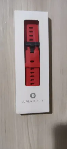  Pulseira Silicone Borracha Para Xiaomi Amazfit 20mm Cor VERMELHO