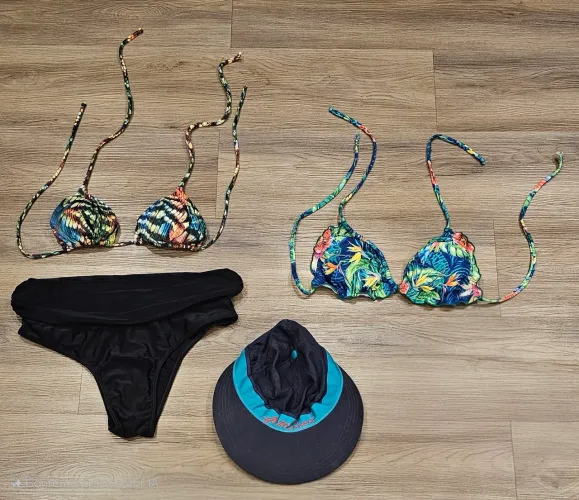 Biquinis e acessórios de praia e piscina G R$ 20,00 cada peça - leia a descrição
