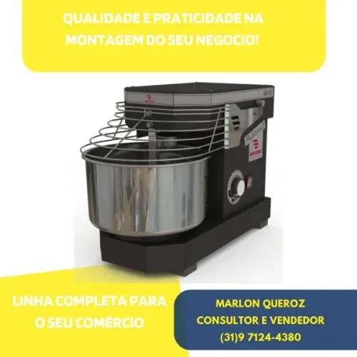 Amassadeira 5 Quilos Espiral Braesi 10 Velocidades