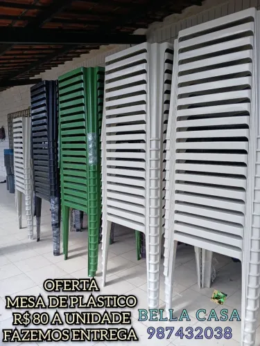PROMOÇÃO MESA DE PLASTICO SUR. FM 7Z.S ENTREGO HOJE